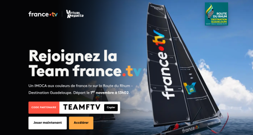 Route du rhum 2026 - Rejoignez la Team france.tv